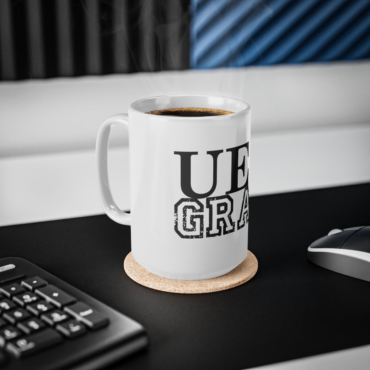 University of East London UEL Grad Ceramic Mug, 11oz, 15oz