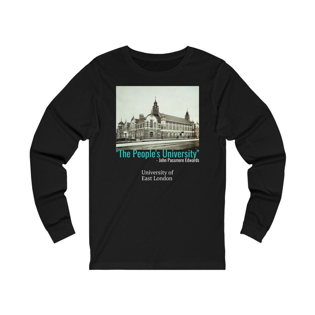 University of East London "The People's University" Unisex Jersey Long Sleeve Tee
