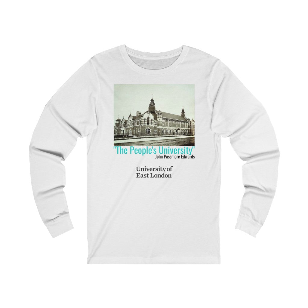 University of East London "The People's University" Unisex Jersey Long Sleeve Tee