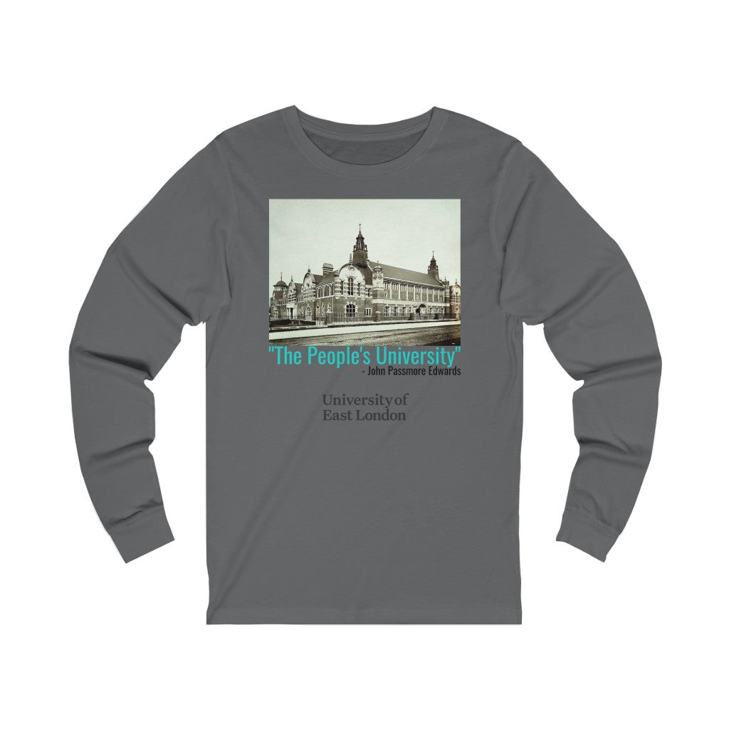 University of East London "The People's University" Unisex Jersey Long Sleeve Tee