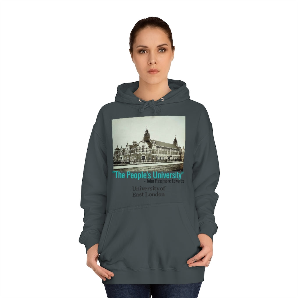 University of East London "The People's University" Unisex College Hoodie