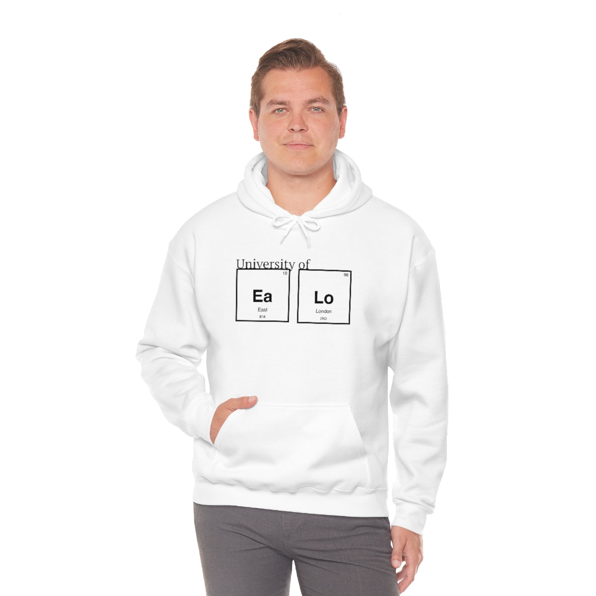 University of "Ea Lo" Unisex Heavy Blend Hooded Sweatshirt