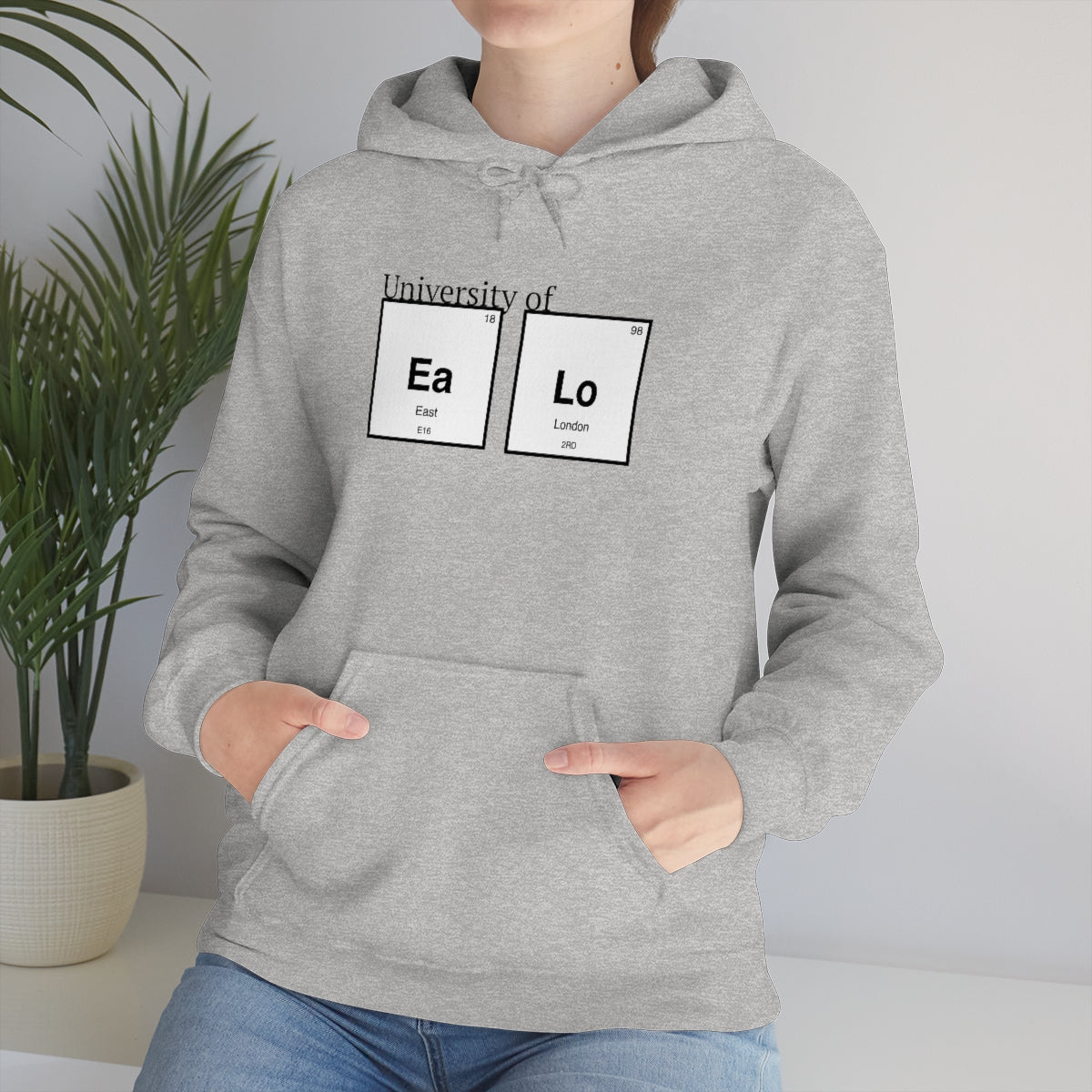 University of "Ea Lo" Unisex Heavy Blend Hooded Sweatshirt