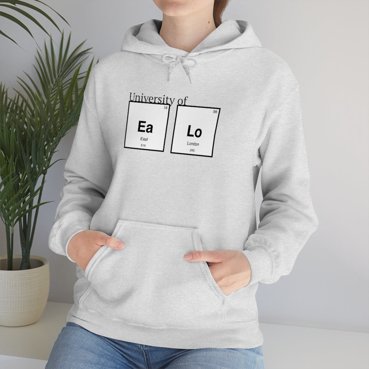 University of "Ea Lo" Unisex Heavy Blend Hooded Sweatshirt