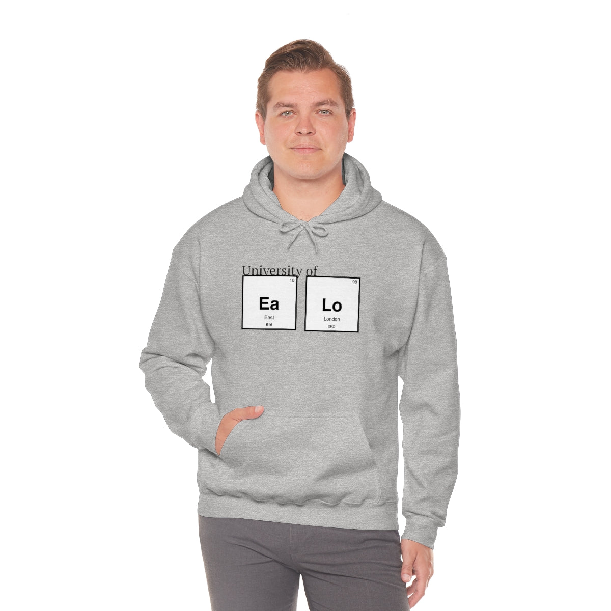 University of "Ea Lo" Unisex Heavy Blend Hooded Sweatshirt