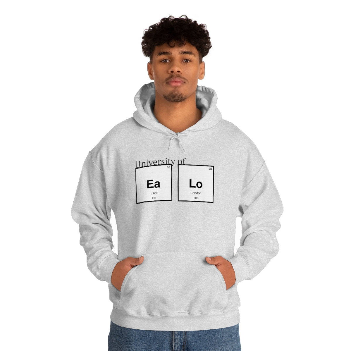 University of "Ea Lo" Unisex Heavy Blend Hooded Sweatshirt