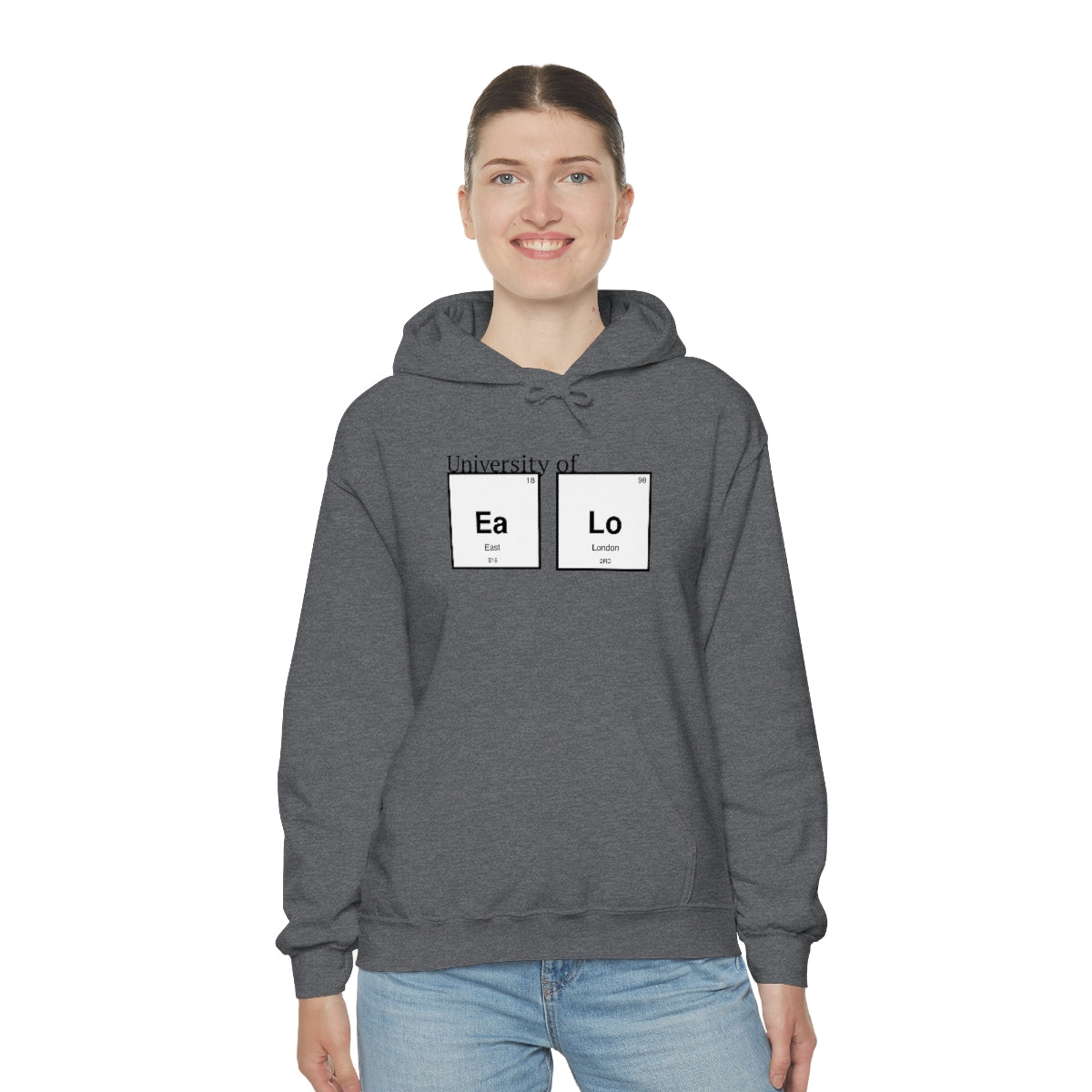 University of "Ea Lo" Unisex Heavy Blend Hooded Sweatshirt