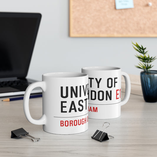 University of London Street Sign Ceramic Mug, 11oz, 15oz