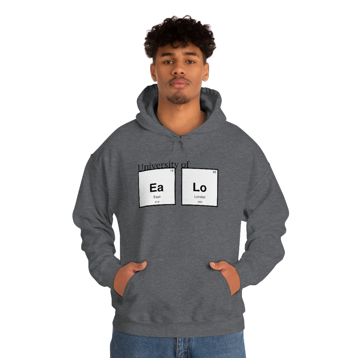 University of "Ea Lo" Unisex Heavy Blend Hooded Sweatshirt