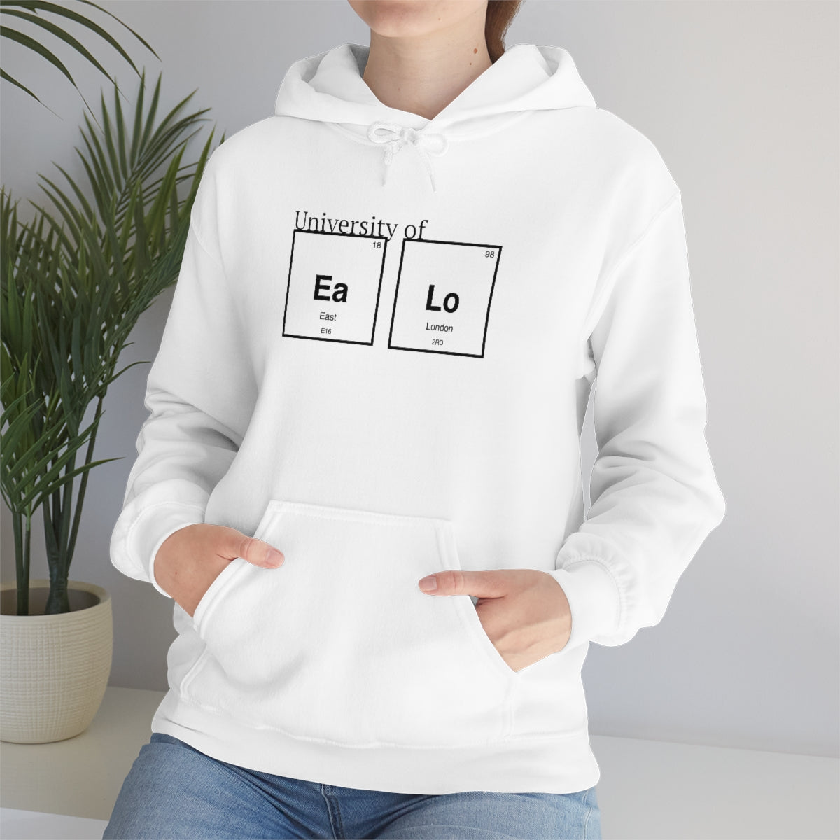 University of "Ea Lo" Unisex Heavy Blend Hooded Sweatshirt