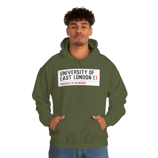 University of East London Street Sign Unisex Heavy Blend Hoodie