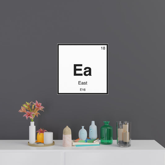 University of East London "Ea" Periodic Tile Fine Art Poster