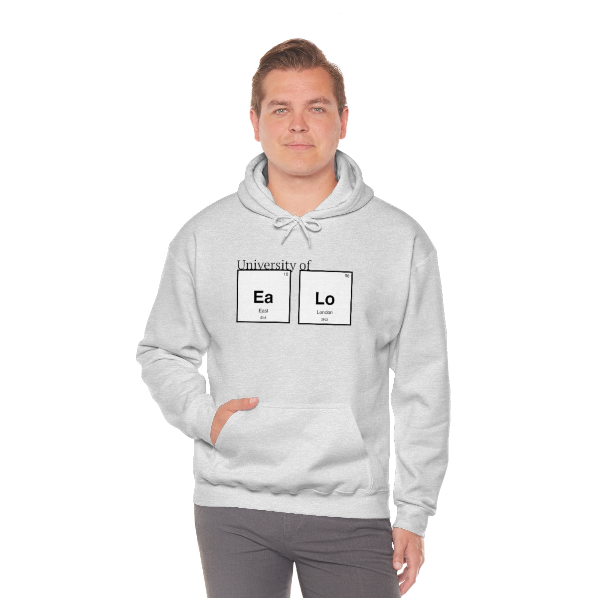 University of "Ea Lo" Unisex Heavy Blend Hooded Sweatshirt