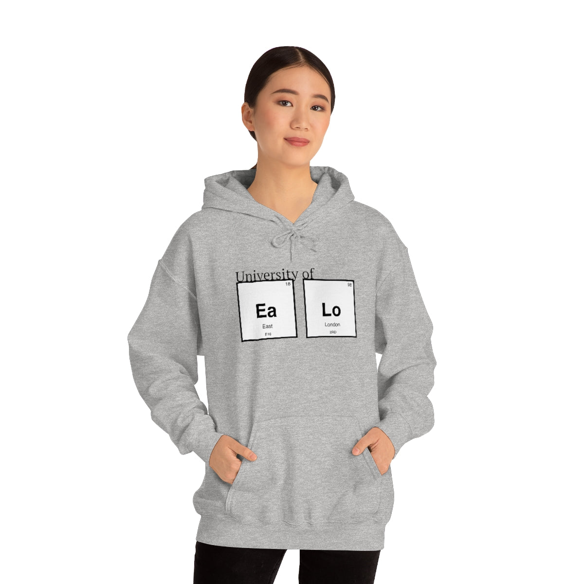 University of "Ea Lo" Unisex Heavy Blend Hooded Sweatshirt