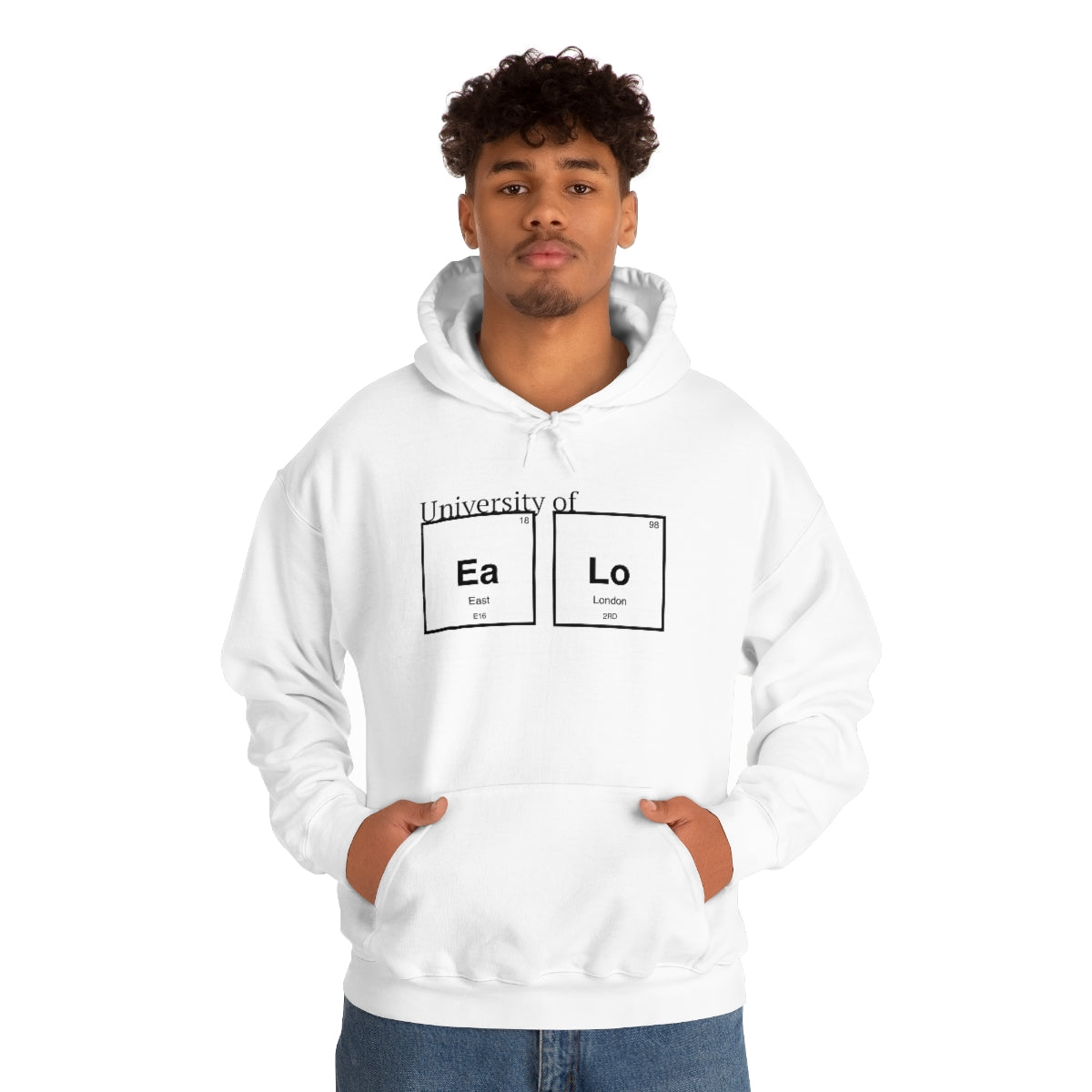 University of "Ea Lo" Unisex Heavy Blend Hooded Sweatshirt