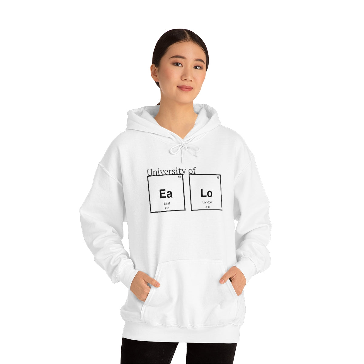 University of "Ea Lo" Unisex Heavy Blend Hooded Sweatshirt