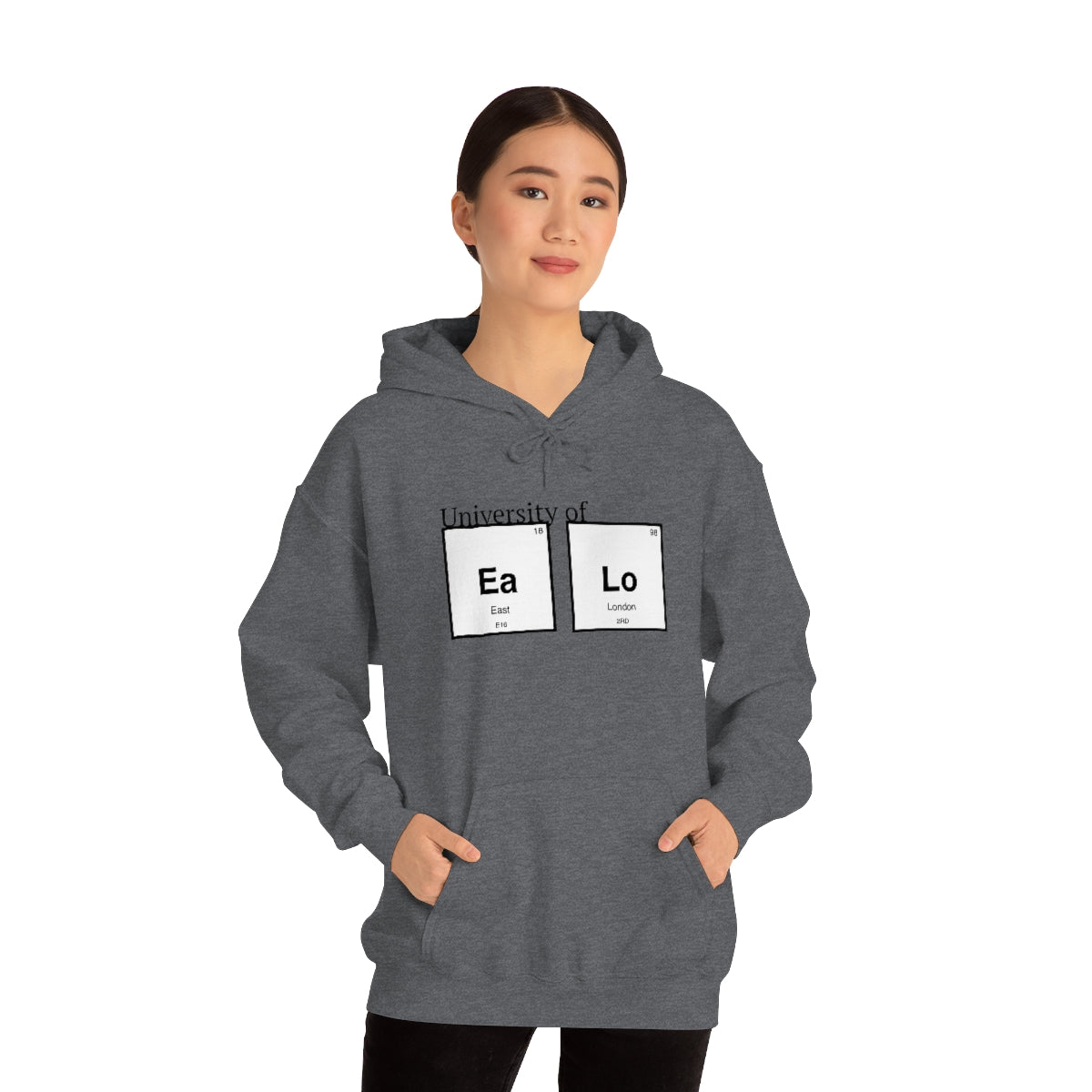 University of "Ea Lo" Unisex Heavy Blend Hooded Sweatshirt