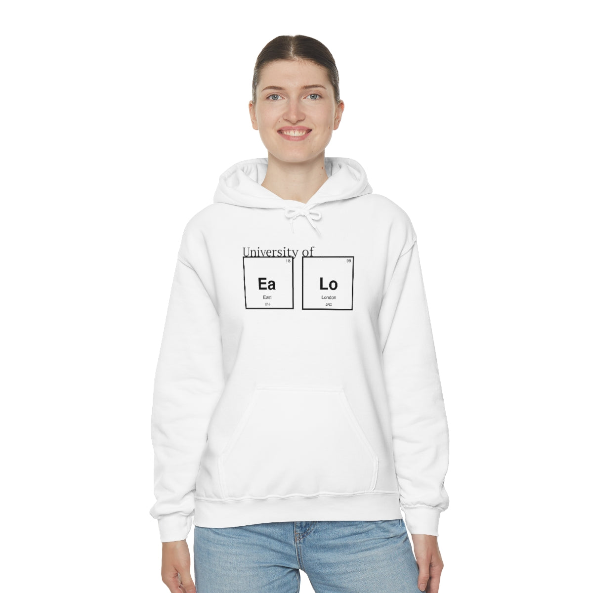 University of "Ea Lo" Unisex Heavy Blend Hooded Sweatshirt