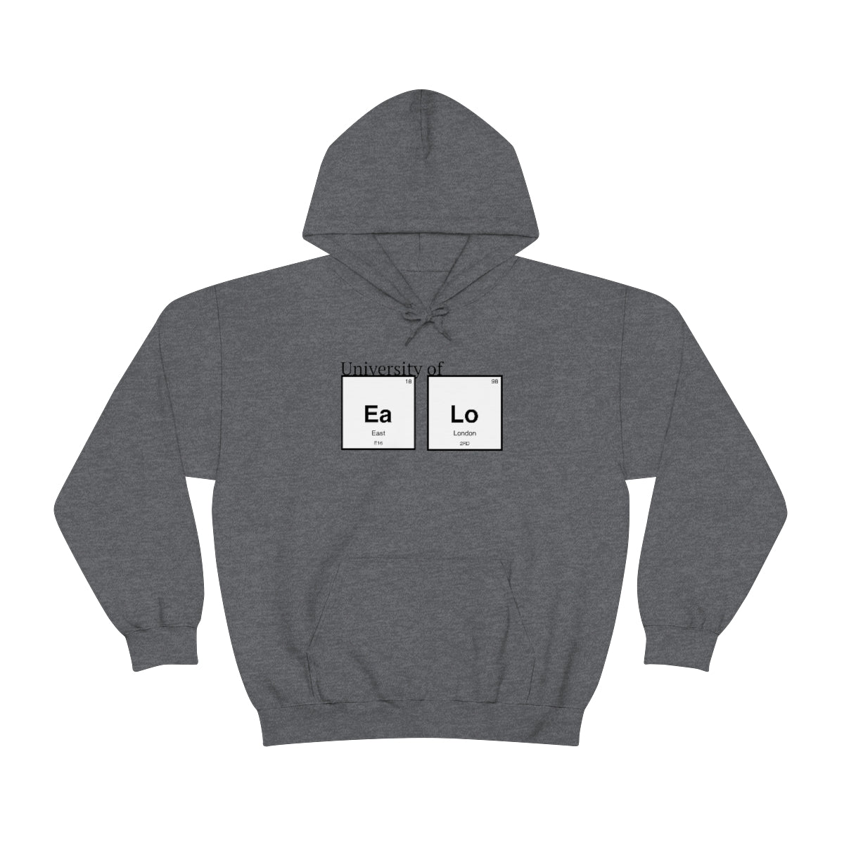 University of "Ea Lo" Unisex Heavy Blend Hooded Sweatshirt